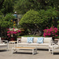 5-Piece Modern Outdoor Lounge Furniture Set Inc 3-Seater Day Bed, Coffee Table, Side Table & 3+1+1