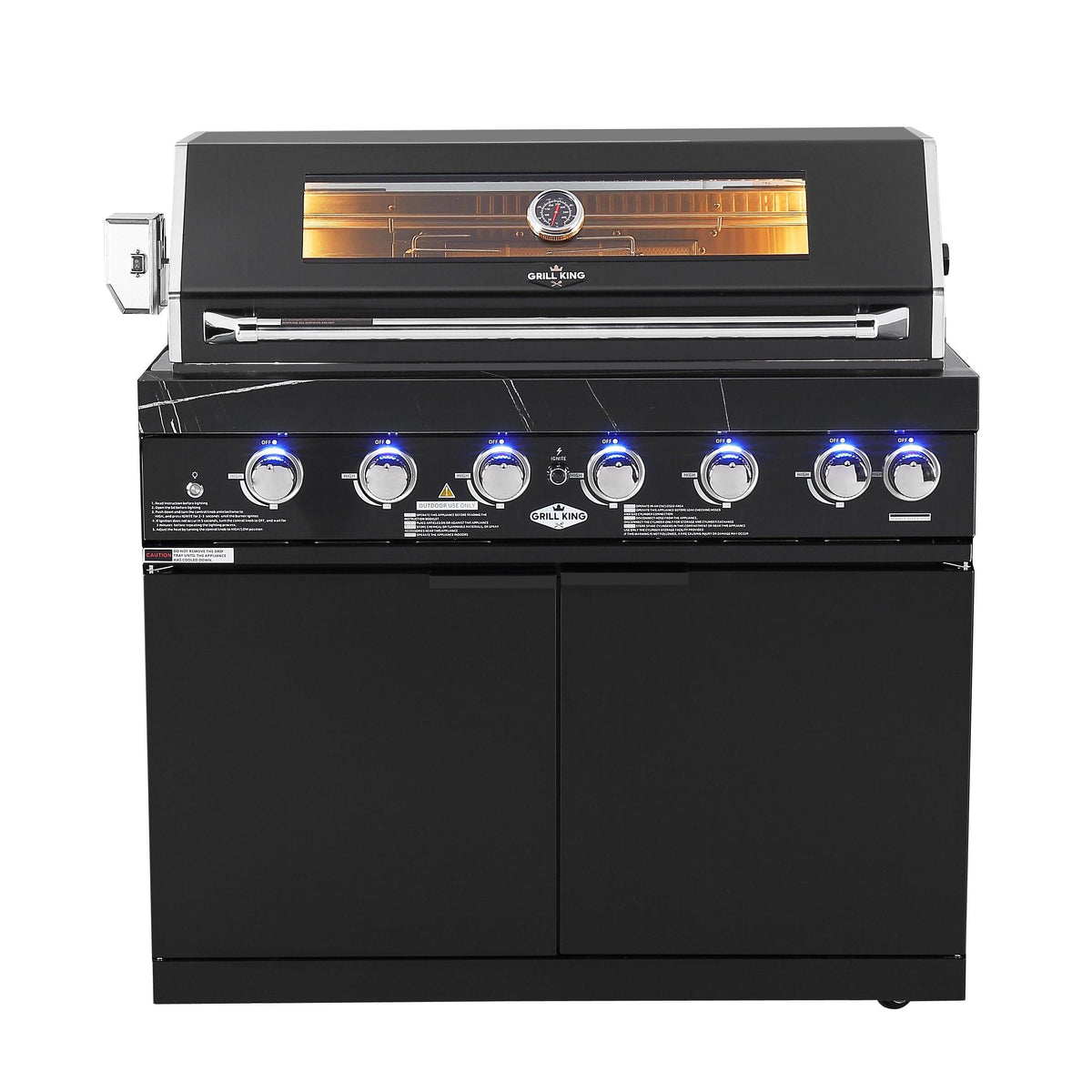 Rockpool Black 6 Burner Non Wok BBQ Module