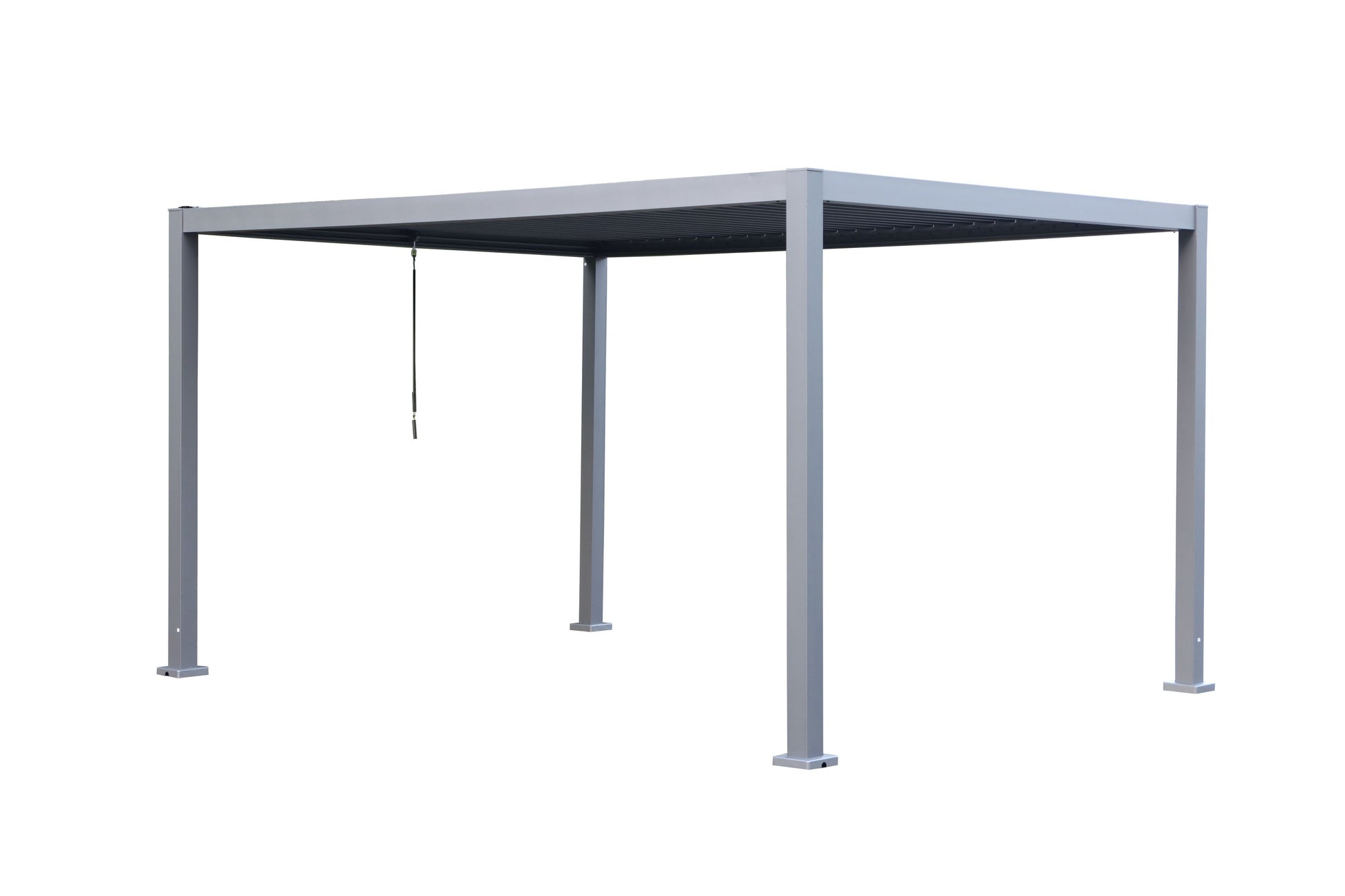 GazeboMate 3Mx4M Semi Permanent Louvered Gazebo Monument Aluminium Heavy Duty Wind Resistant