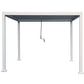 GazeboMate 4x4M Semi Permanent Louvered Gazebo Aluminium Pergola White Heavy Duty Wind Resistant