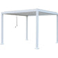 GazeboMate Aluminum White Louvre Gazebo 3M x 3M