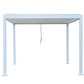 GazeboMate Combo: 3M x 4M White Aluminium Louvered Gazebo + White Retractable Privacy Screen