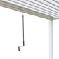 GazeboMate 4x4M Semi Permanent Louvered Gazebo Aluminium Pergola White Heavy Duty Wind Resistant