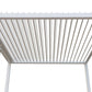 GazeboMate 4x4M Semi Permanent Louvered Gazebo Aluminium Pergola White Heavy Duty Wind Resistant