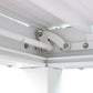 GazeboMate 4x4M Semi Permanent Louvered Gazebo Aluminium Pergola White Heavy Duty Wind Resistant