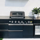 Floor Stock 2.8M Felix Black 4B + Wok Designer including Fridge, Sink and Storage Cupboard