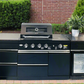 Floor Stock 2.8M Felix Black 4B + Wok Designer including Fridge, Sink and Storage Cupboard