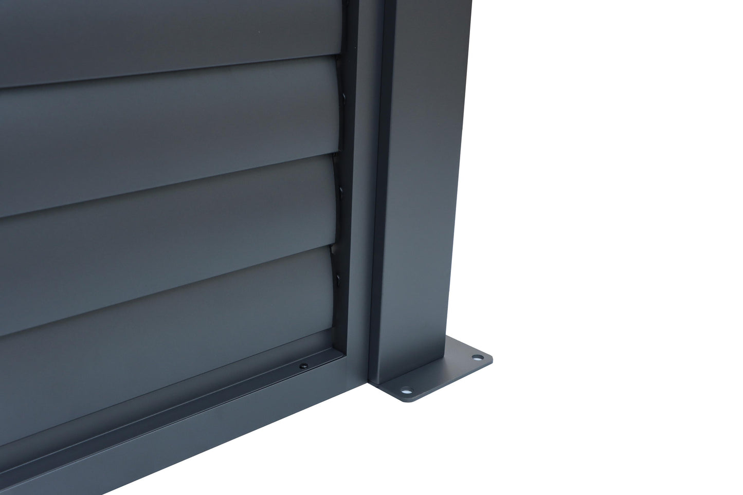 Pergola Shutter Wall in Mounment Powder Coated suits 2.4M, 3M,4M, Gazebo Mate Louvered Gazebo