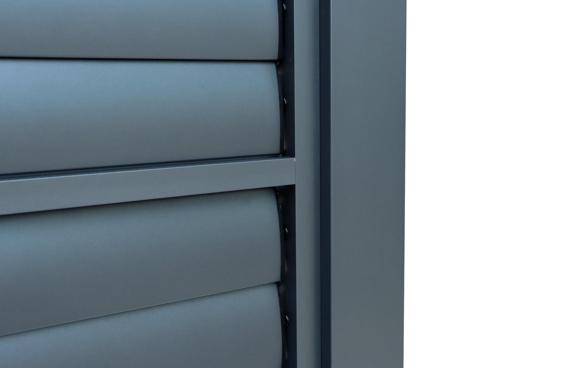 Pergola Shutter Wall in Mounment Powder Coated suits 2.4M, 3M,4M, Gazebo Mate Louvered Gazebo