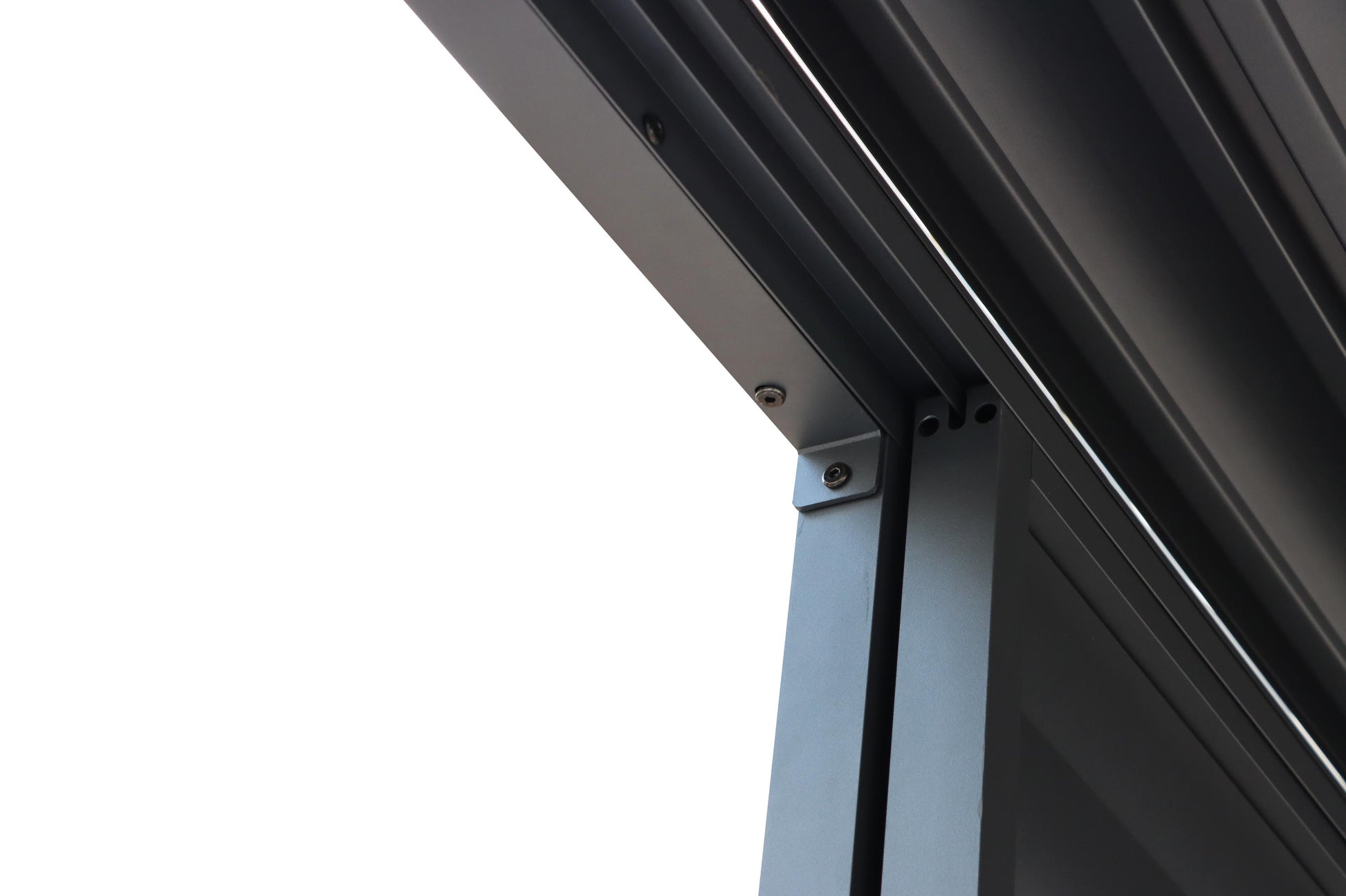 Pergola Shutter Wall in Mounment Powder Coated suits 2.4M, 3M,4M, Gazebo Mate Louvered Gazebo