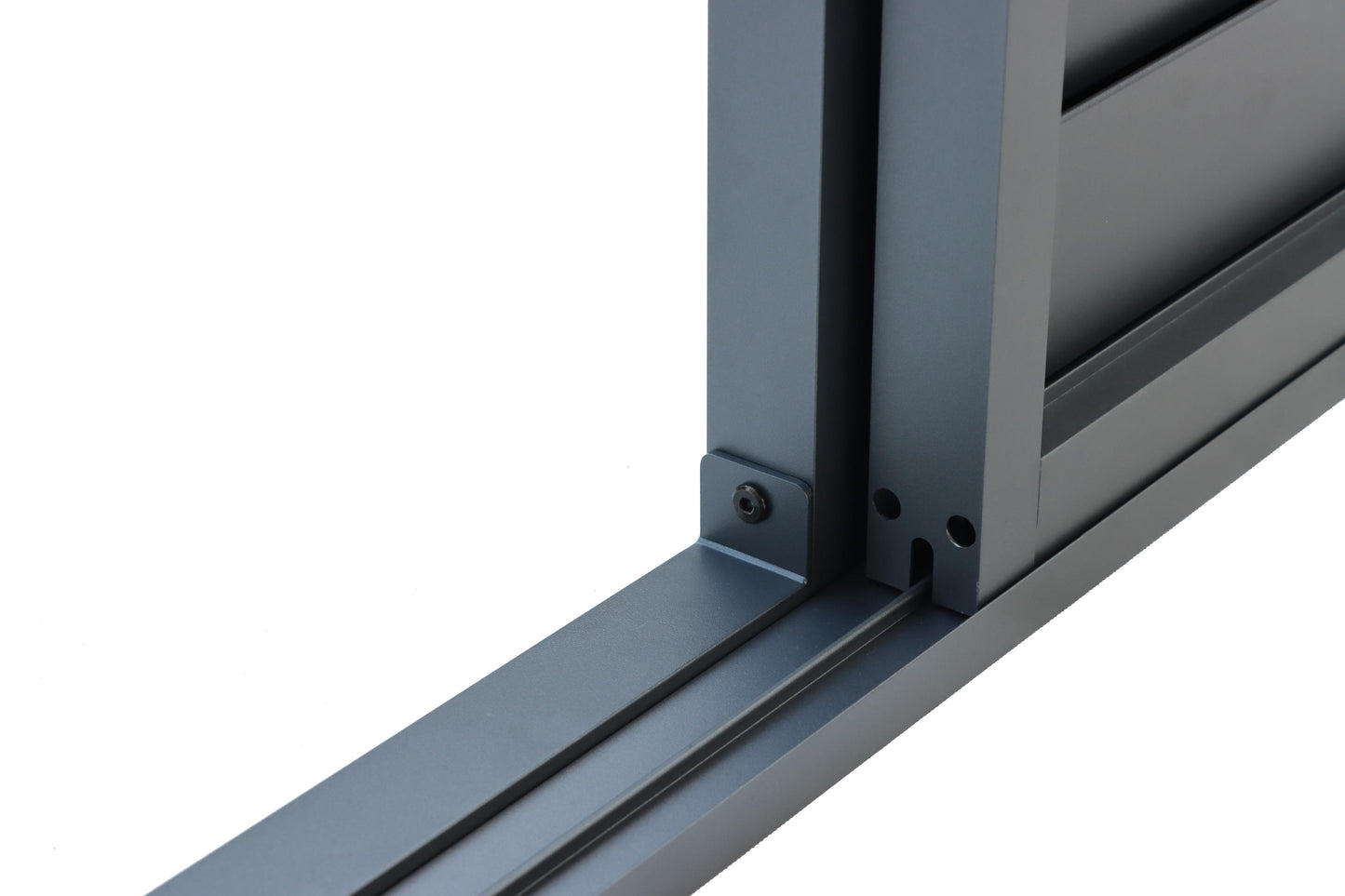 Pergola Shutter Wall in Mounment Powder Coated suits 2.4M, 3M,4M, Gazebo Mate Louvered Gazebo