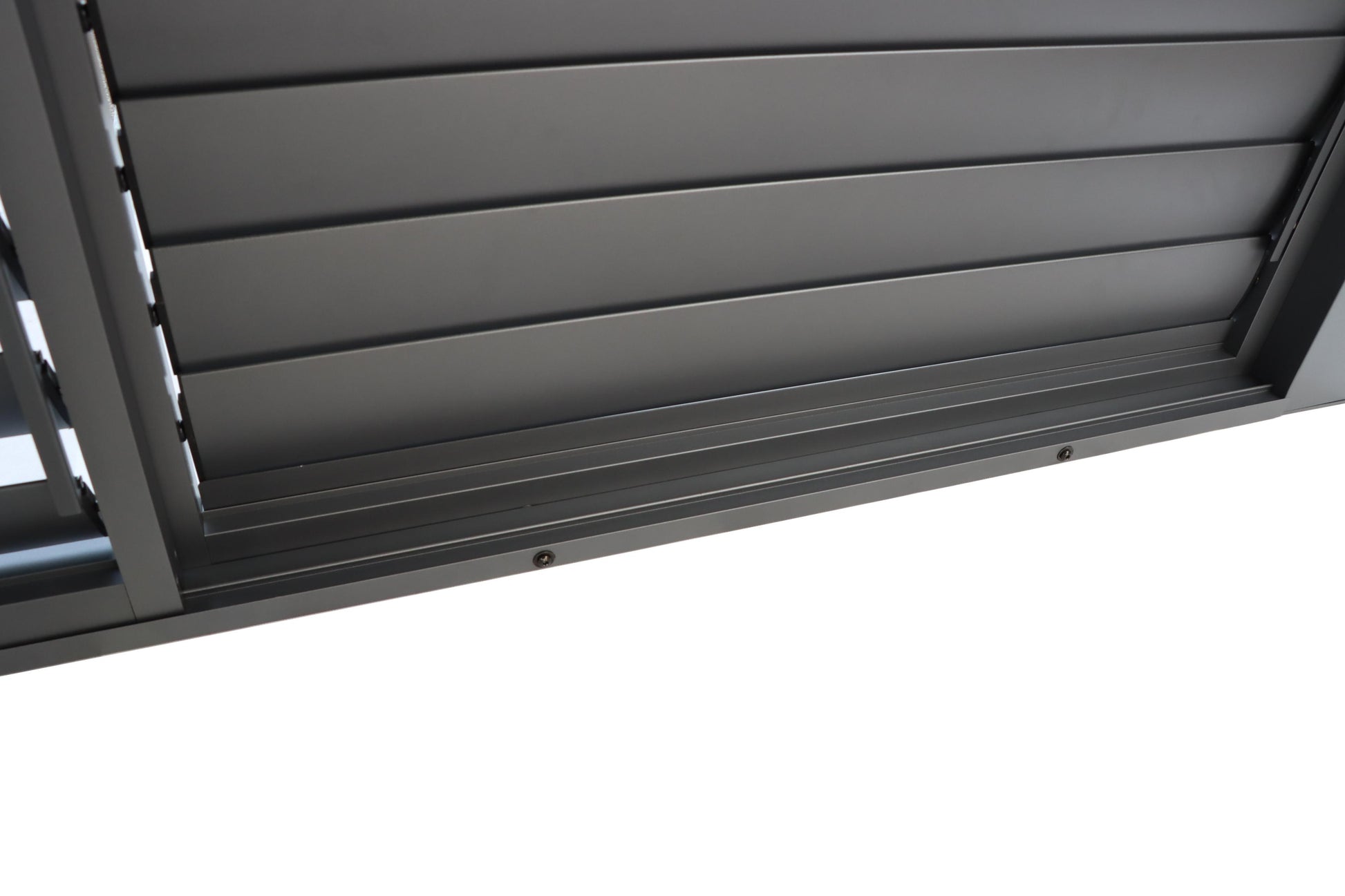 Pergola Shutter Wall in Mounment Powder Coated suits 2.4M, 3M,4M, Gazebo Mate Louvered Gazebo