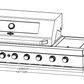 Kingsley 6 Burner Built In BBQ With Side Wok & Rear Infrared Burner | Black Stainless Steel, Blue LED Knobs