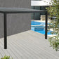 GazeboMate 3M x 3M Wall Mounted Aluminium Louvre Gazebo