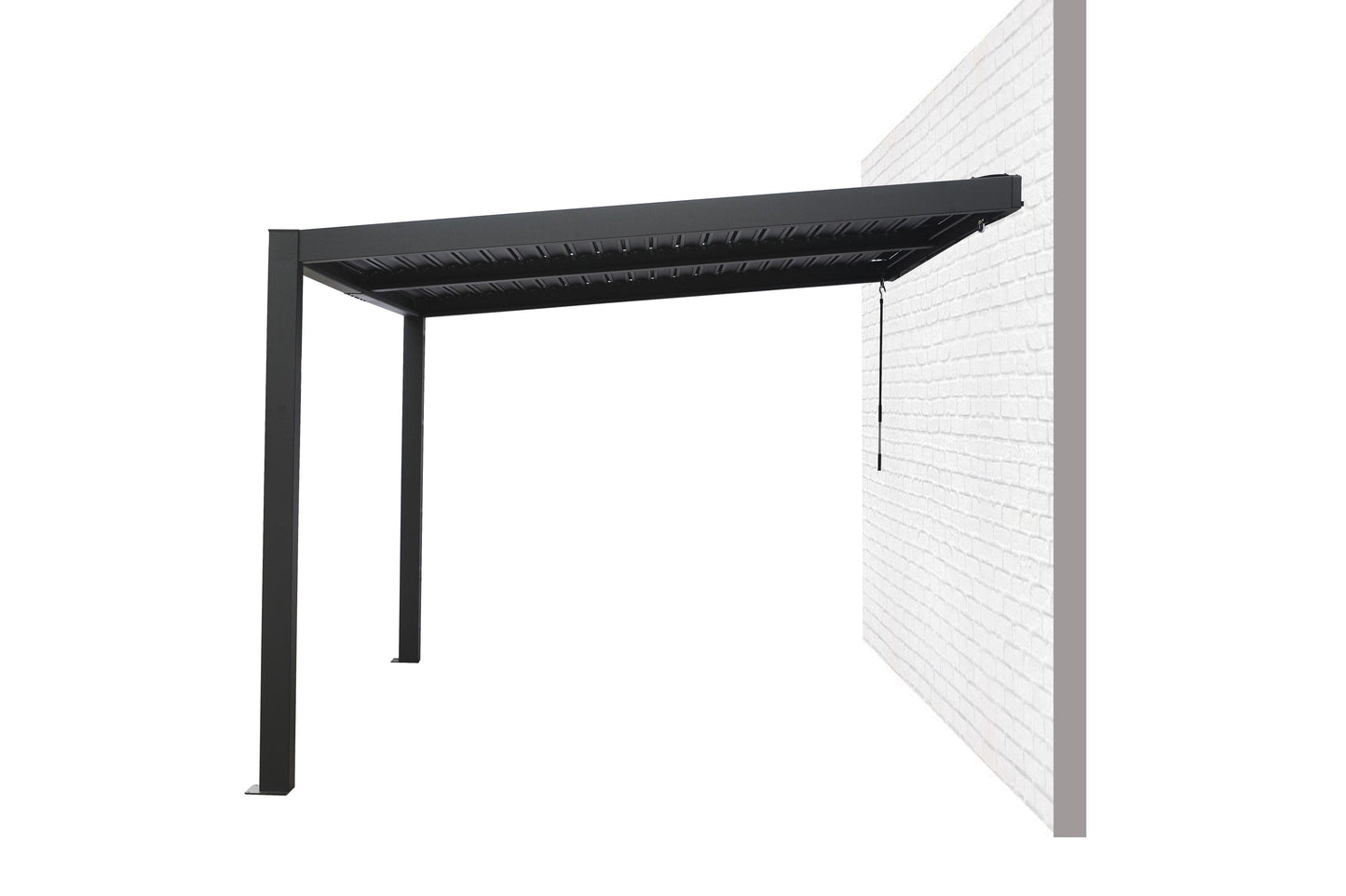 GazeboMate 3M x 3M Wall Mounted Aluminium Louvre Gazebo