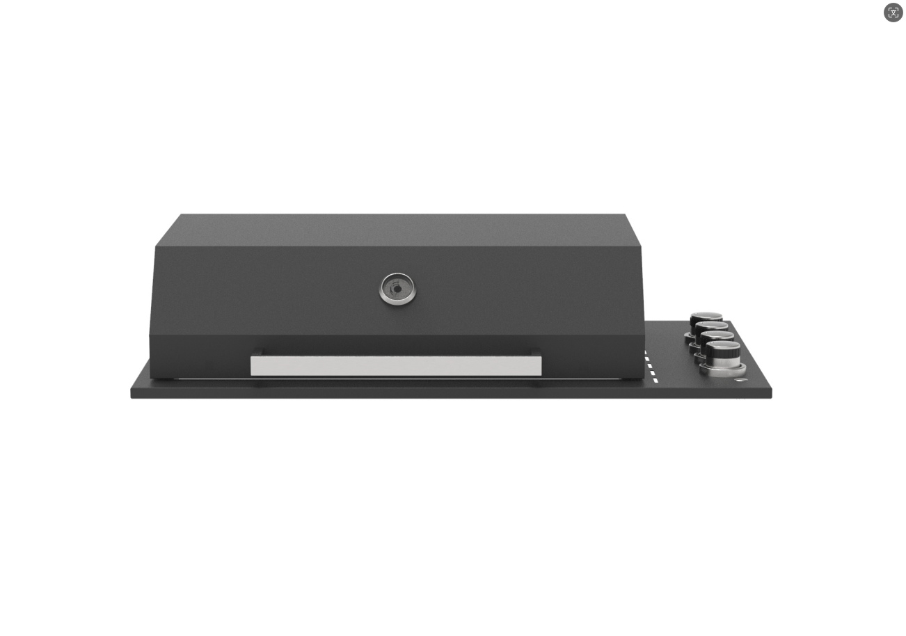 Grill King Slimline 4 Burner Drop In BBQ | Black Stainless Steel