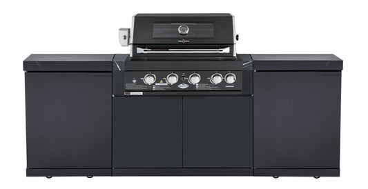Rockpool 4B Built-In BBQ Package – 4 Burner Non-Wok BBQ Module + 1DR Storage Cupboard: