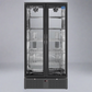 Floor Stock 458L Tropical Rated Triple Glazed Double Door Commercial 458ltr Upright Wine Bar Fridge Black
