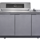 6-Burner Teppanyaki Outdoor BBQ Kitchen, Sintered Stone Benchtop and Cabinetry