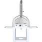 Grill King 22” Outdoor Gas Pizza Oven: Stainless Steel BBQ Pizza Oven Stone Trolley Large Pizza Oven Size