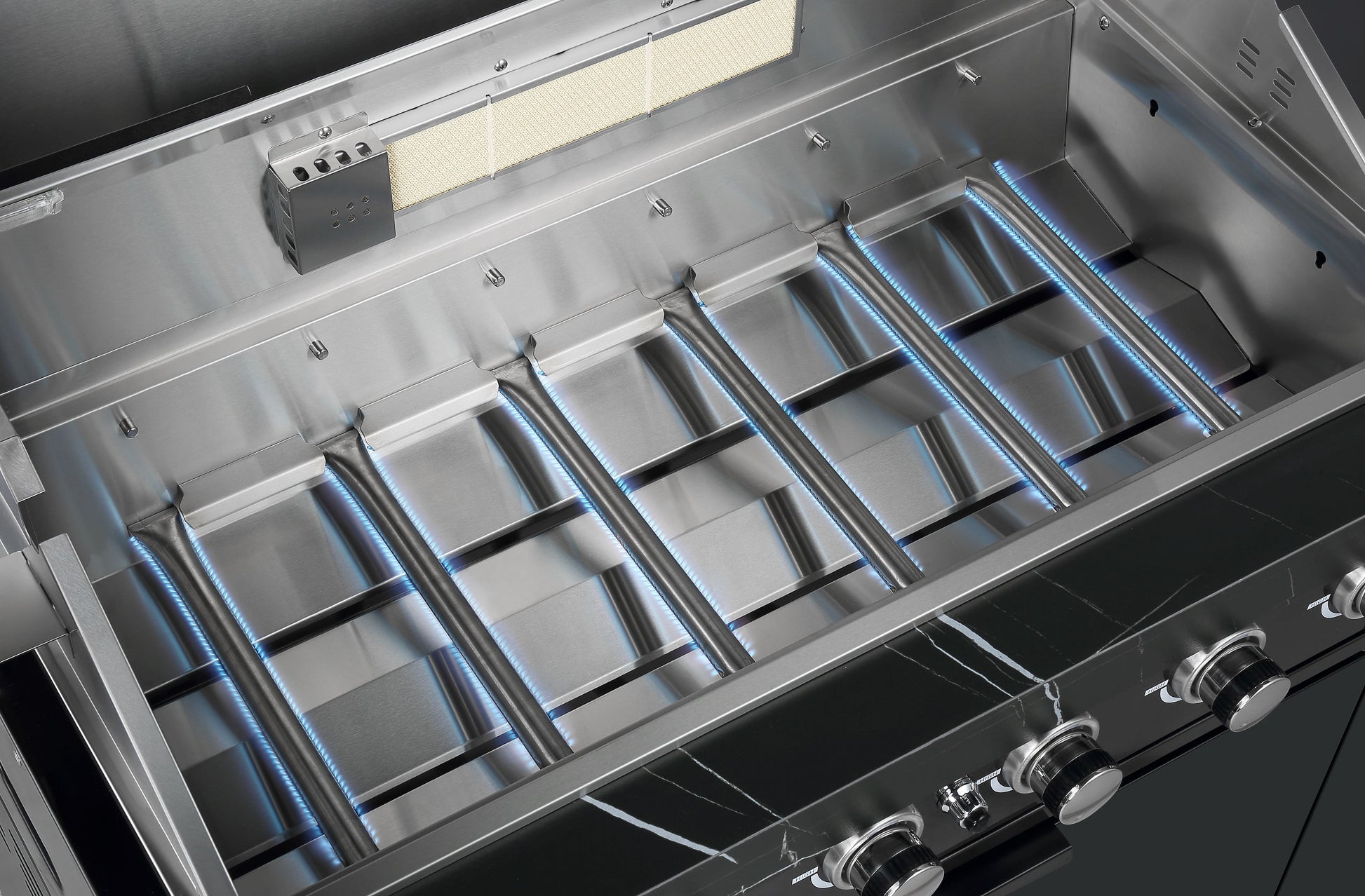 Ultimate BBQ Package Inc Rockpool 6 Burner + Wok BBQ, Smoker Kamado, Gas Pizza Oven, 2DR Fridge & Draw Unit