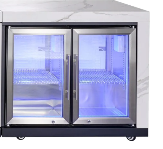 Rockpool White RHS 2 Door Fridge Module | Suits Rockpool Drop in BBQ Kitchen