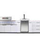 188L KEGERATOR/BEER DISPENSER MACHINE + STORAGE MODULE SUITABLE FOR ROCKPOOL WHITE BBQ KITCHEN SERIES