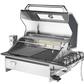 Grill King 4 Burner Drop In Flat Hood BBQ | 304 Grade Designer Black Stainless Steel Drop In Unit