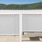 GazeboMate Combo Deal: White 3.6M x 7.2M Louvered Gazebo + White Privacy Screen