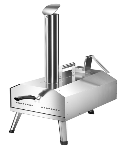 test rey 1 Grill King Wood Pellet 13" Portable Pizza Oven Mini Pizza Oven