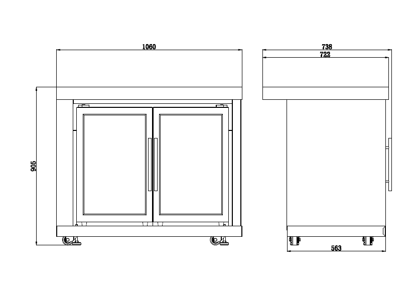 Rockpool Black XL 6B + Wok : Designer Outdoor Kitchen BBQ Package With Fridge, Sink, Rotisserie & BBQ Covers.