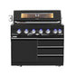 Kingsley 6 Burner Non Wok Black Stainless Steel BBQ Module (BBQ Only Fridge Sink Sold Seperate)