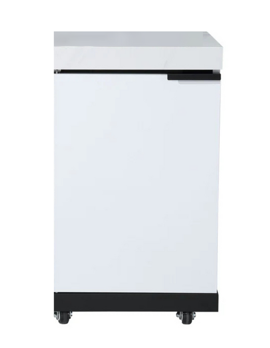 1-Door Storage Cabinet Module Suits Rockpool White BBQ Kitchen Package Inc Stone Finishes, Aluminum Powder Coated Cabinets