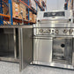 Floor Stock 4-Burner SS Built-In BBQ Outdoor with Double Sink + Single Fridge