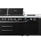 Element 8 Burner BBQ Kitchen Bundle Package + 1DR Sink + Wok + 1DR Storage Module + 1 DR Fridge