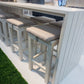 Niagra 7-Piece Outdoor Bar Set Aluminium WHITE