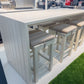 Niagra 7-Piece Outdoor Bar Set Aluminium WHITE