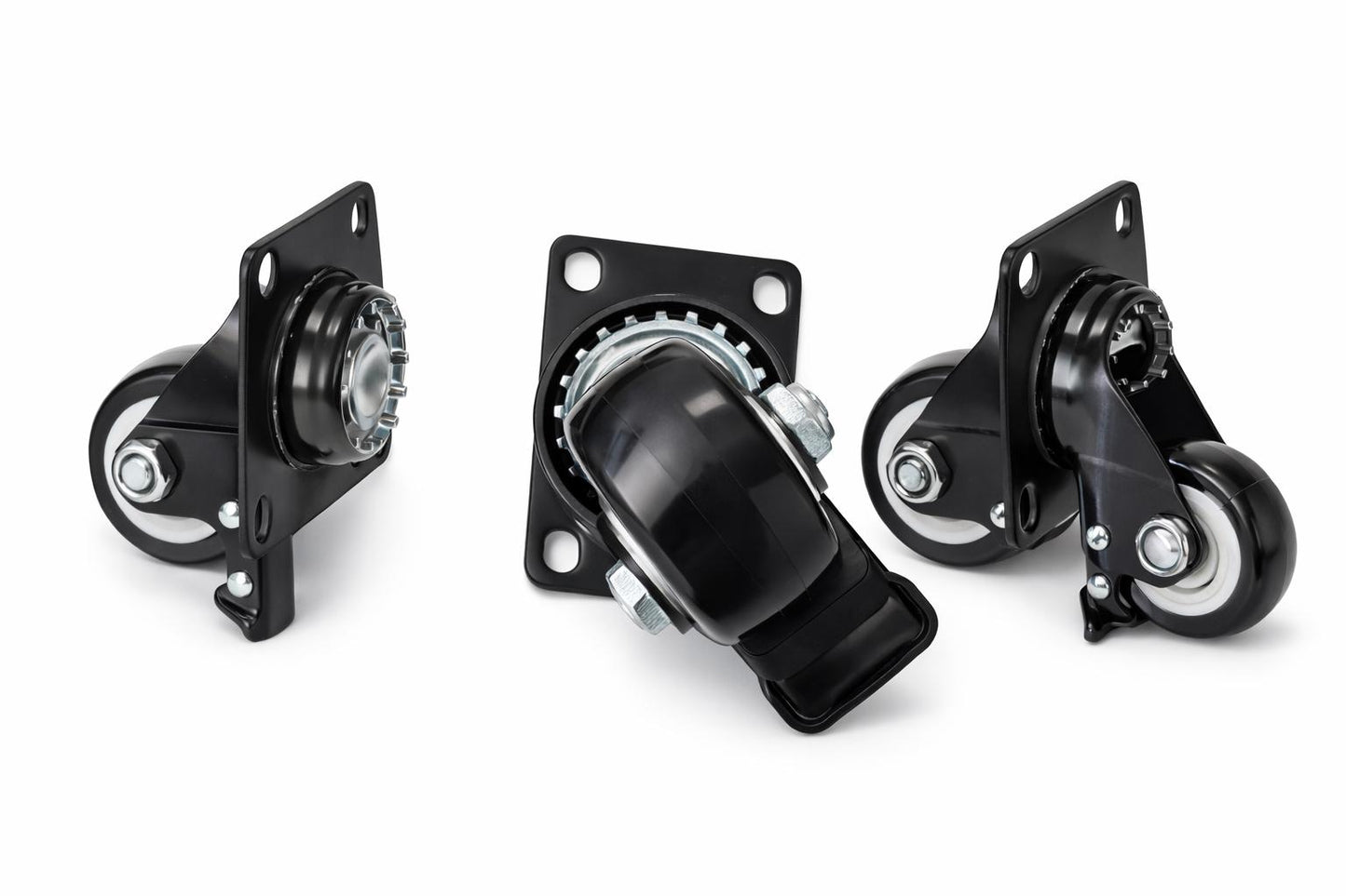 Grill King Castor Wheels with 2 Lock Brakes Casters Replacement suits ( Felix and Teppanyaki Modules)