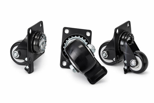 Grill King Castor Wheels with 2 Lock Brakes Casters Replacement suits ( Felix and Teppanyaki Modules)
