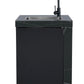 Single Sink Module Suits Rockpool Black BBQ Kitchen Package Inc Stone Finishes, Aluminum Powder coated Cabinets, Tap, Waste, Hose, Castor Wheels RHS Waterfall Edge