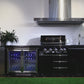 Kingsley 4B + Wok Black Stainless Steel BBQ Module (BBQ Only Fridge Sink Sold Seperate)