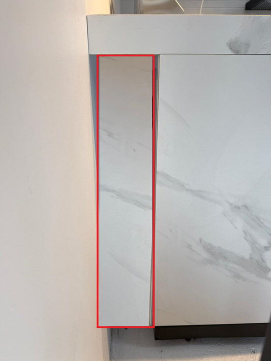 2x BBQ Module Rear Side Panel Suits Rockpool White BBQ Modules