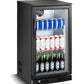 118L Black Commercial Single Door Small Bar Fridge Beverage Cooler Under Counter