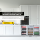 3-Door Commercial Glass Bar Fridge Beer Cooler Under Counter Wine Fridge 318L