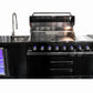 Macelleria Professional 6 Burner Outdoor Kitchen BBQ | Black High Grade #304 Stainless Steel