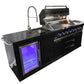 Macelleria Professional 6 Burner Outdoor Kitchen BBQ | Black High Grade #304 Stainless Steel