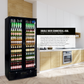 Floor Stock 458L Tropical Rated Triple Glazed Double Door Commercial 458ltr Upright Wine Bar Fridge Black
