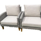 SIENA 6 Piece White + White Cushions Outdoor Lounge Set