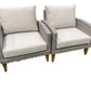 SIENA 6 Piece White + White Cushions Outdoor Lounge Set