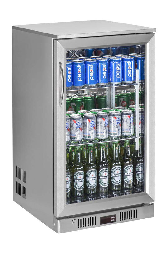 118L Single Door Stainless Steel Commercial Under Counter Bar Wine Fridge 1-Door